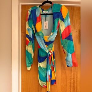 WeWoreWhat Colorful Long Sleeve Dress